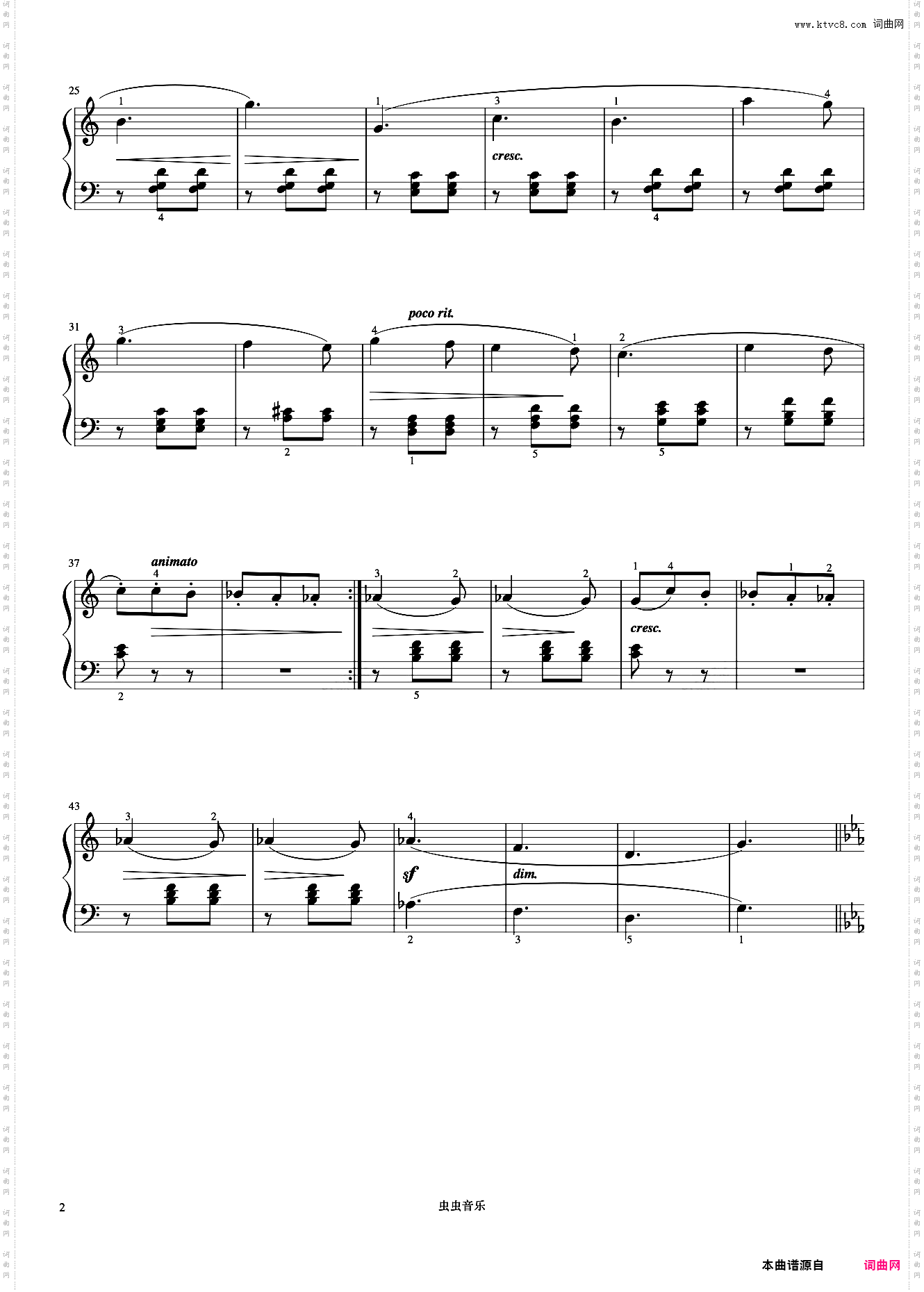 14·叙事曲《约翰汤普森 现代钢琴教程3》