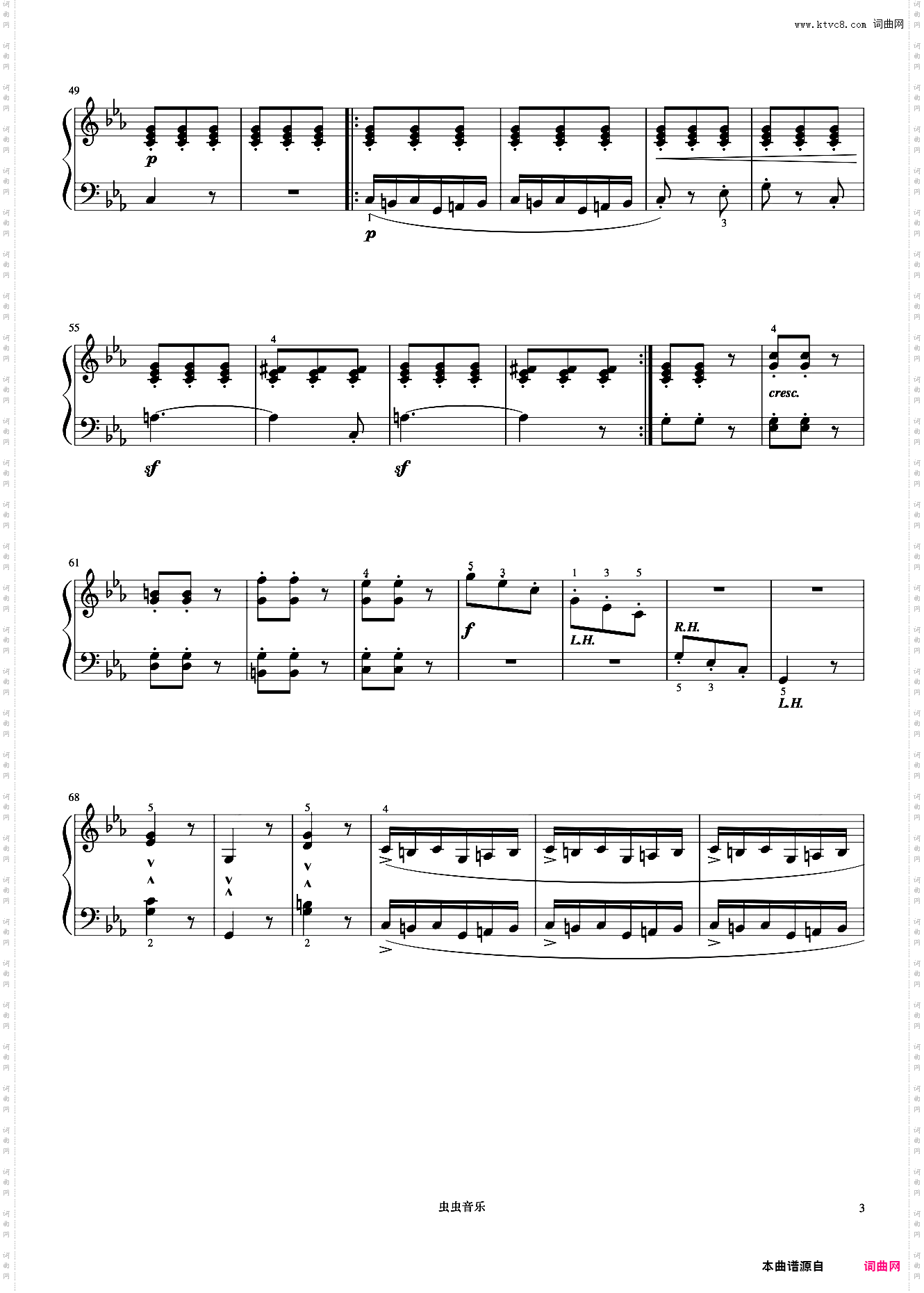 14·叙事曲《约翰汤普森 现代钢琴教程3》