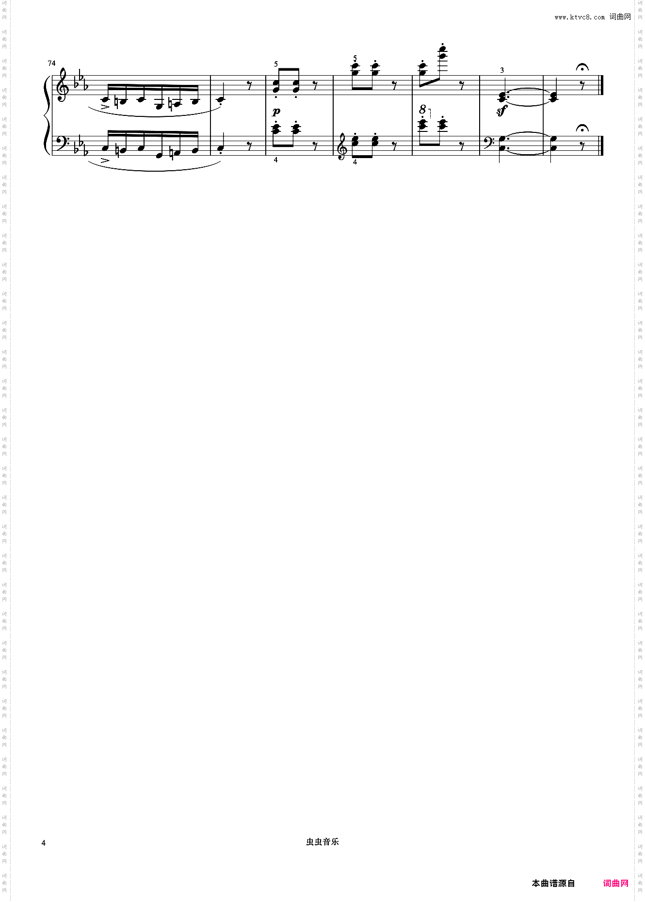 14·叙事曲《约翰汤普森 现代钢琴教程3》