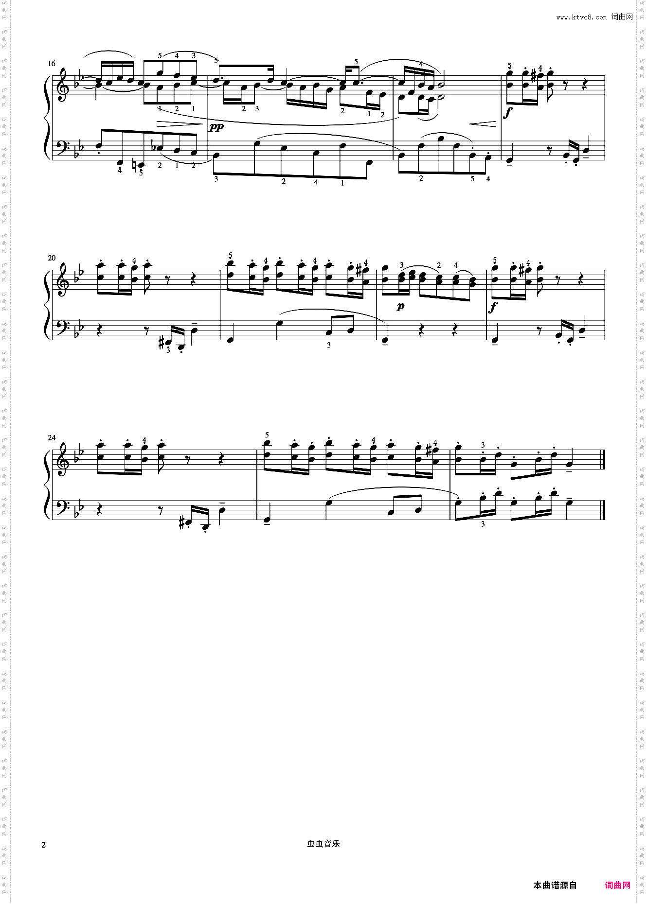 第22首 波罗涅兹舞曲《巴赫 初级钢琴曲集》