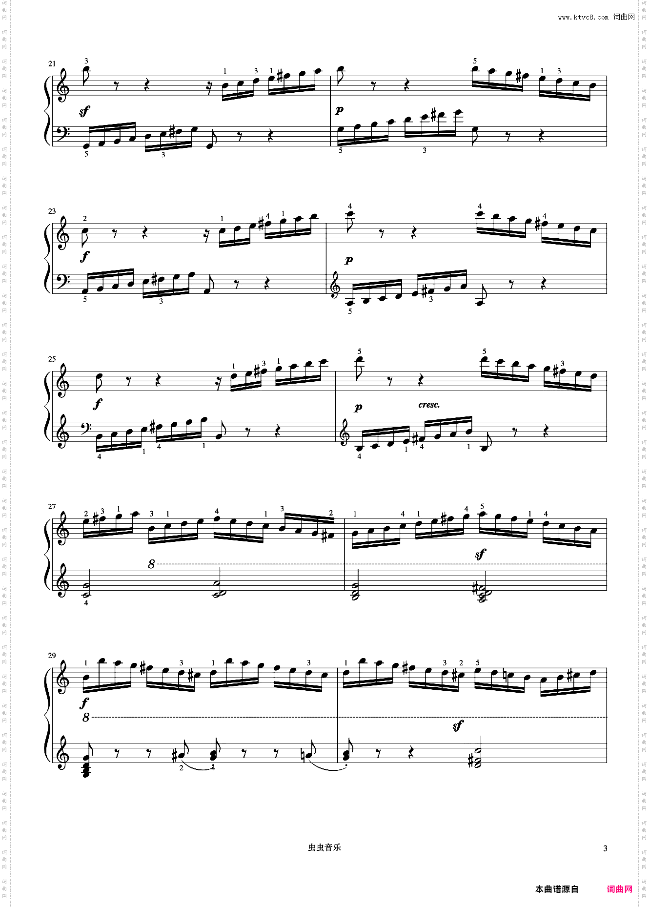 第9首《车尔尼快速练习曲 作品299》