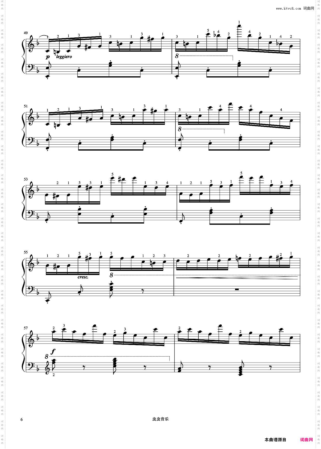 第40首《车尔尼快速练习曲 作品299》