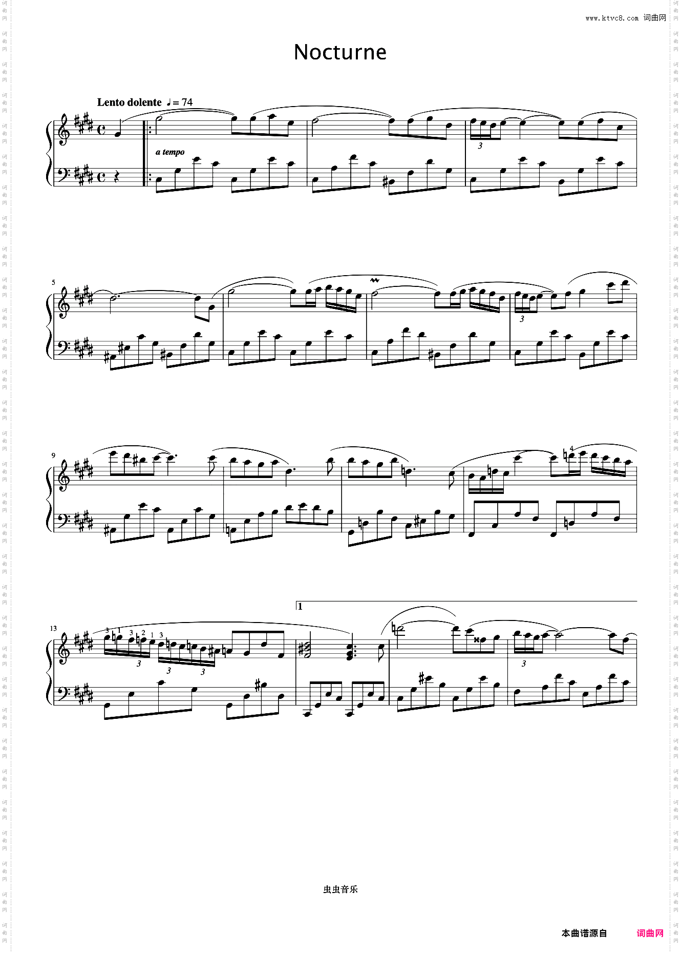 Nocturne《久石让钢琴作品精选集》