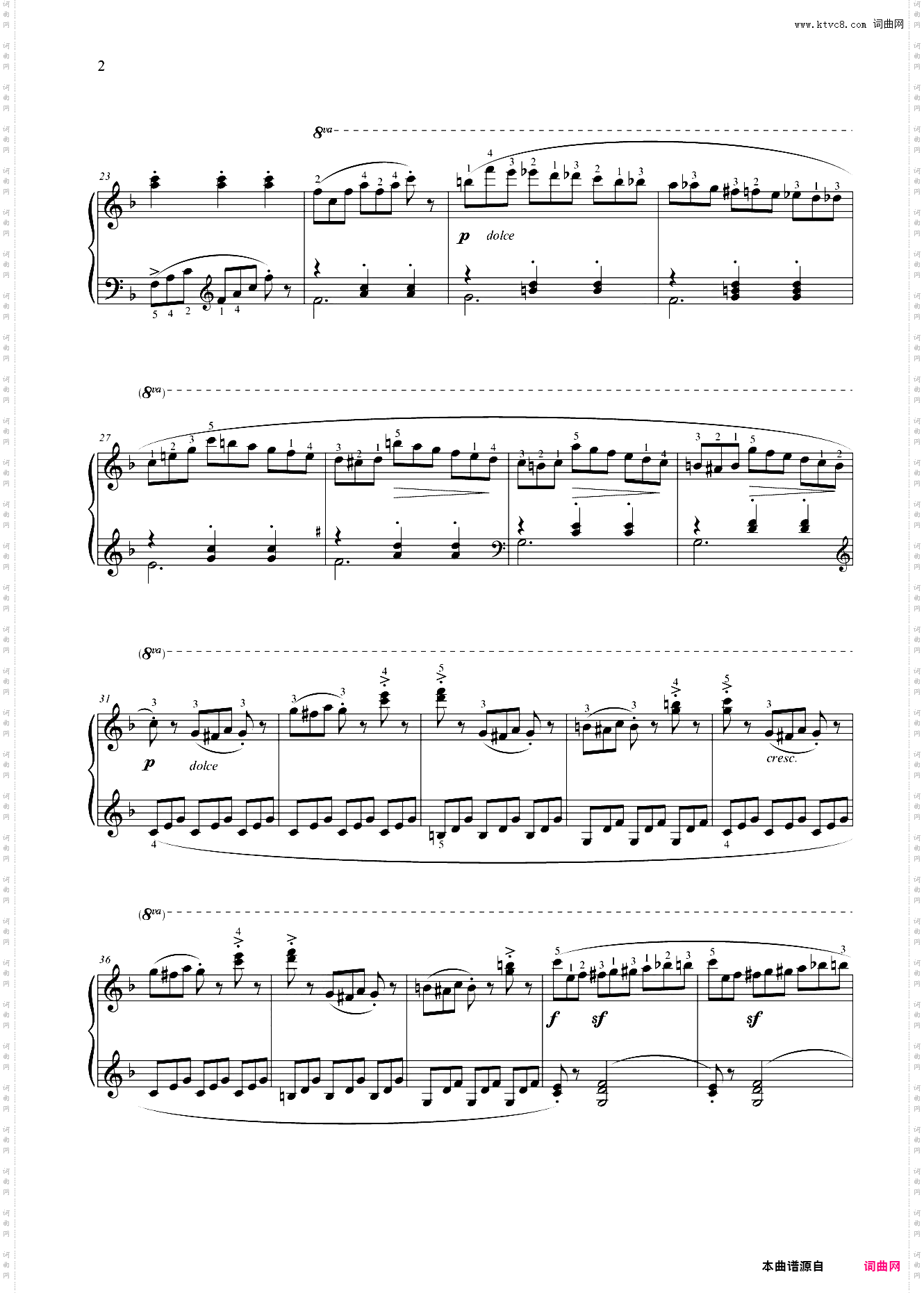 第六级 练习曲二作品748之21