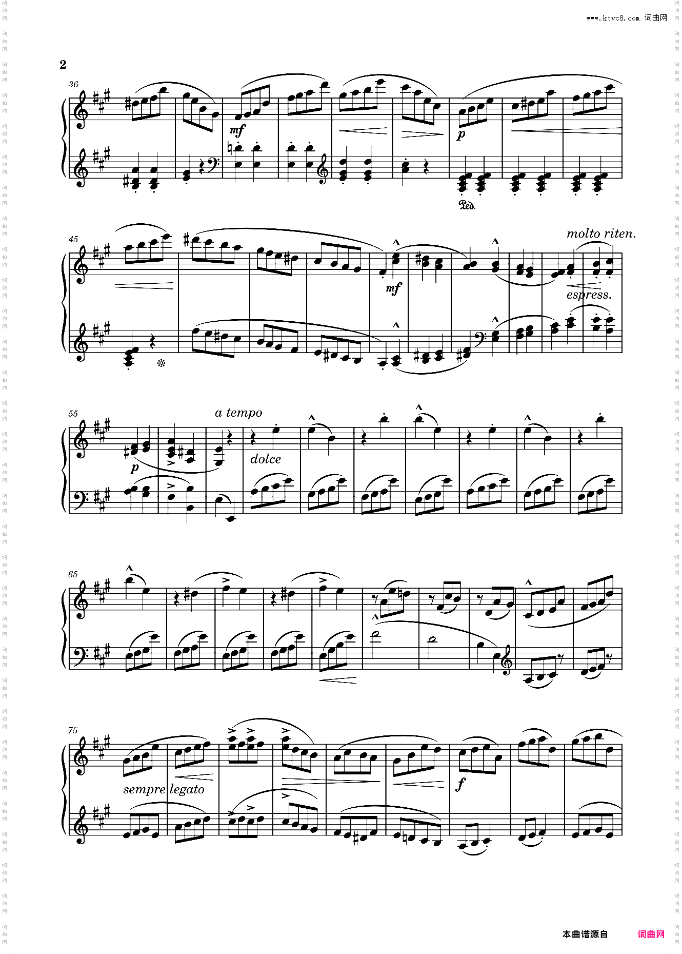 étude Progressive Opus 46 No· 13 in A Major – Heller