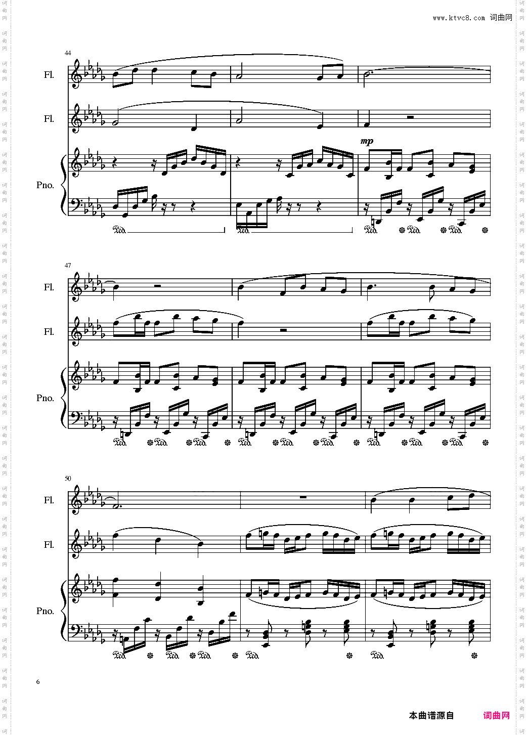 Faure:Clair de lune, Op·46 No·2 Arr·Rube