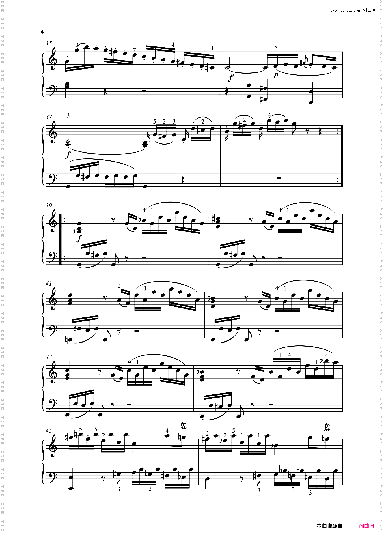 钢琴奏鸣曲KV279