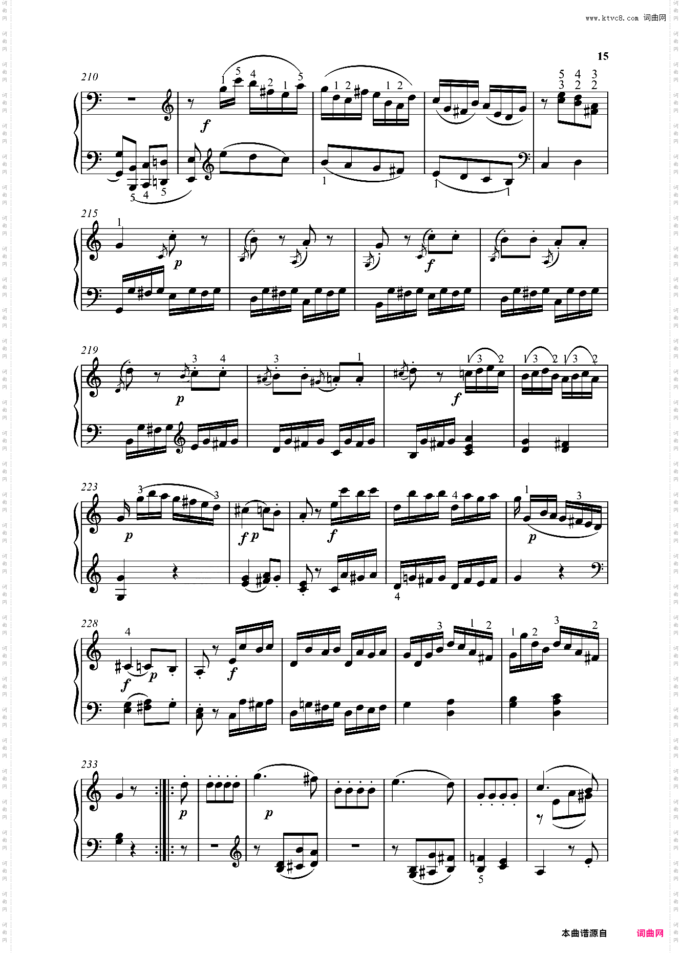 钢琴奏鸣曲KV279