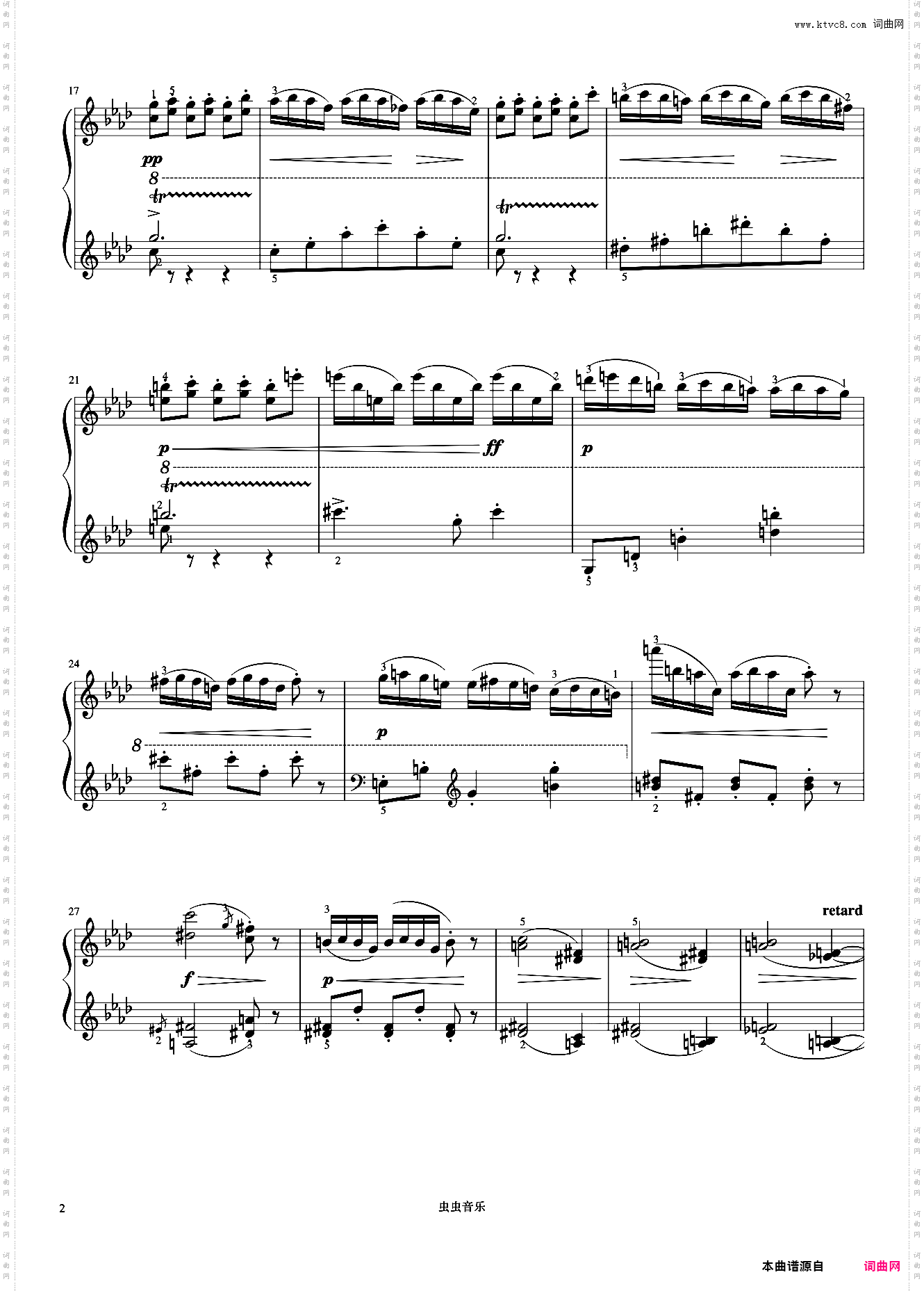 7级 牧场的小溪旁《英皇钢琴考级曲目2015-2016》