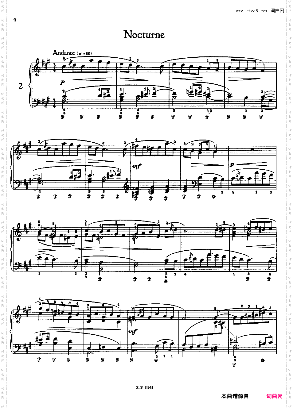 儿童钢琴曲集 Twelve Children's Pieces Op·31