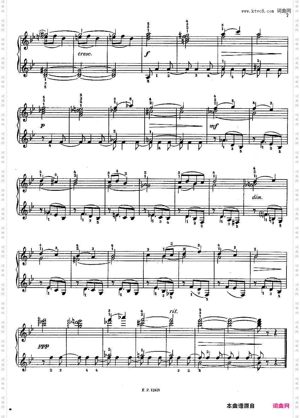 儿童钢琴曲集 Twelve Children's Pieces Op·31