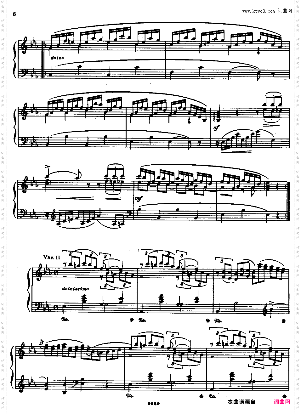 莫扎特主题变奏曲 Variations on a Theme of Mozart