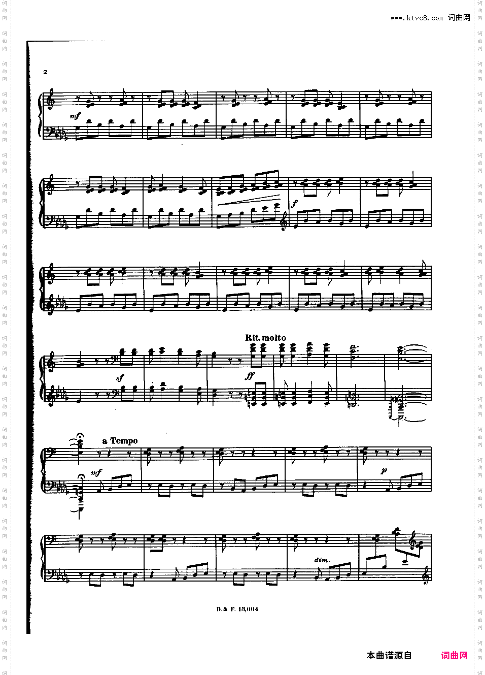 阿根廷舞曲 Danzas Argentinas Op·2