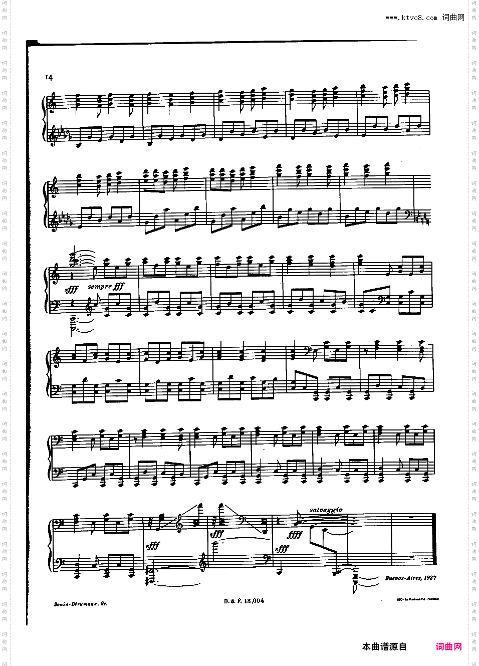 阿根廷舞曲 Danzas Argentinas Op·2