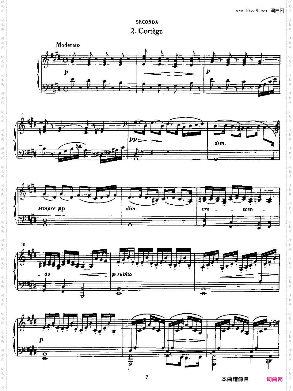 小组曲 Petite Suite - 四手联弹