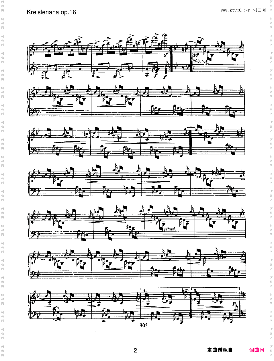 克莱斯勒偶记 Kreisleriana Op·16