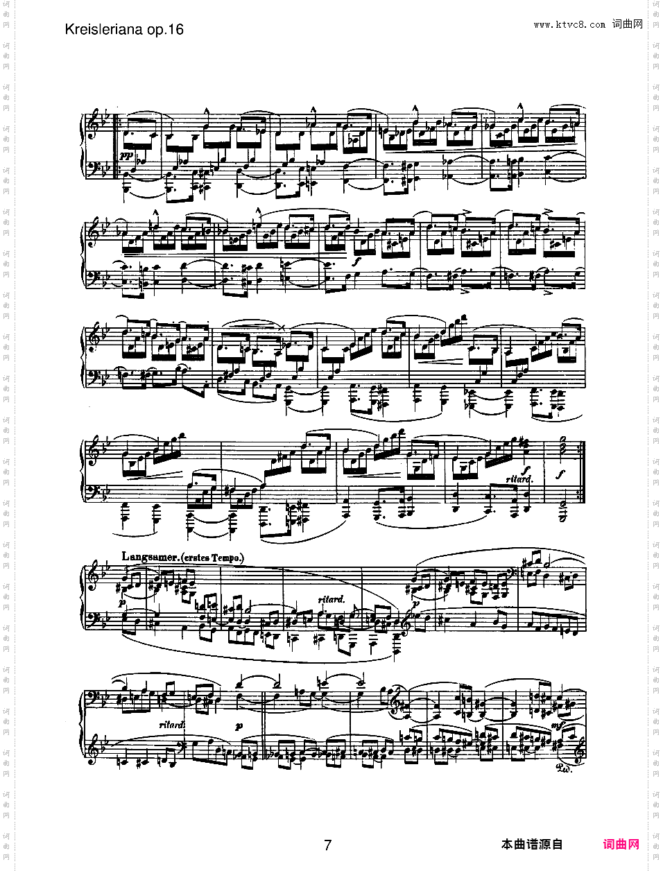 克莱斯勒偶记 Kreisleriana Op·16