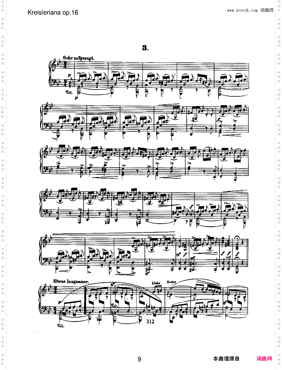 克莱斯勒偶记 Kreisleriana Op·16