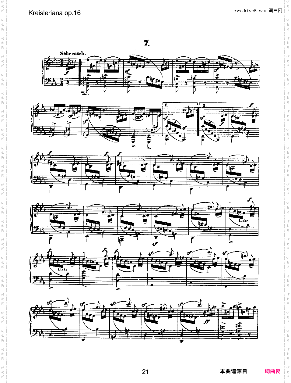 克莱斯勒偶记 Kreisleriana Op·16