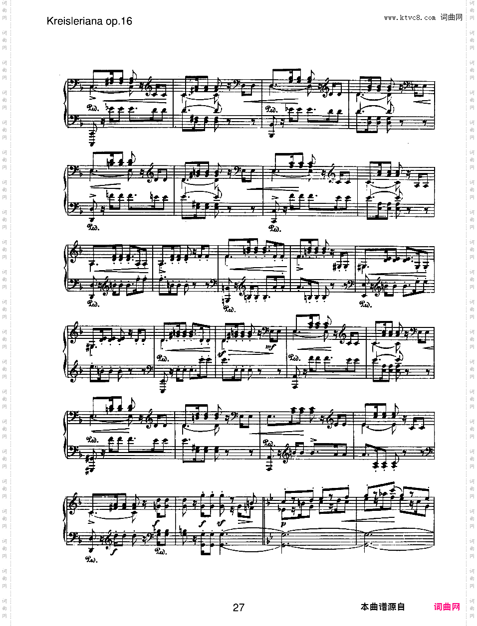 克莱斯勒偶记 Kreisleriana Op·16