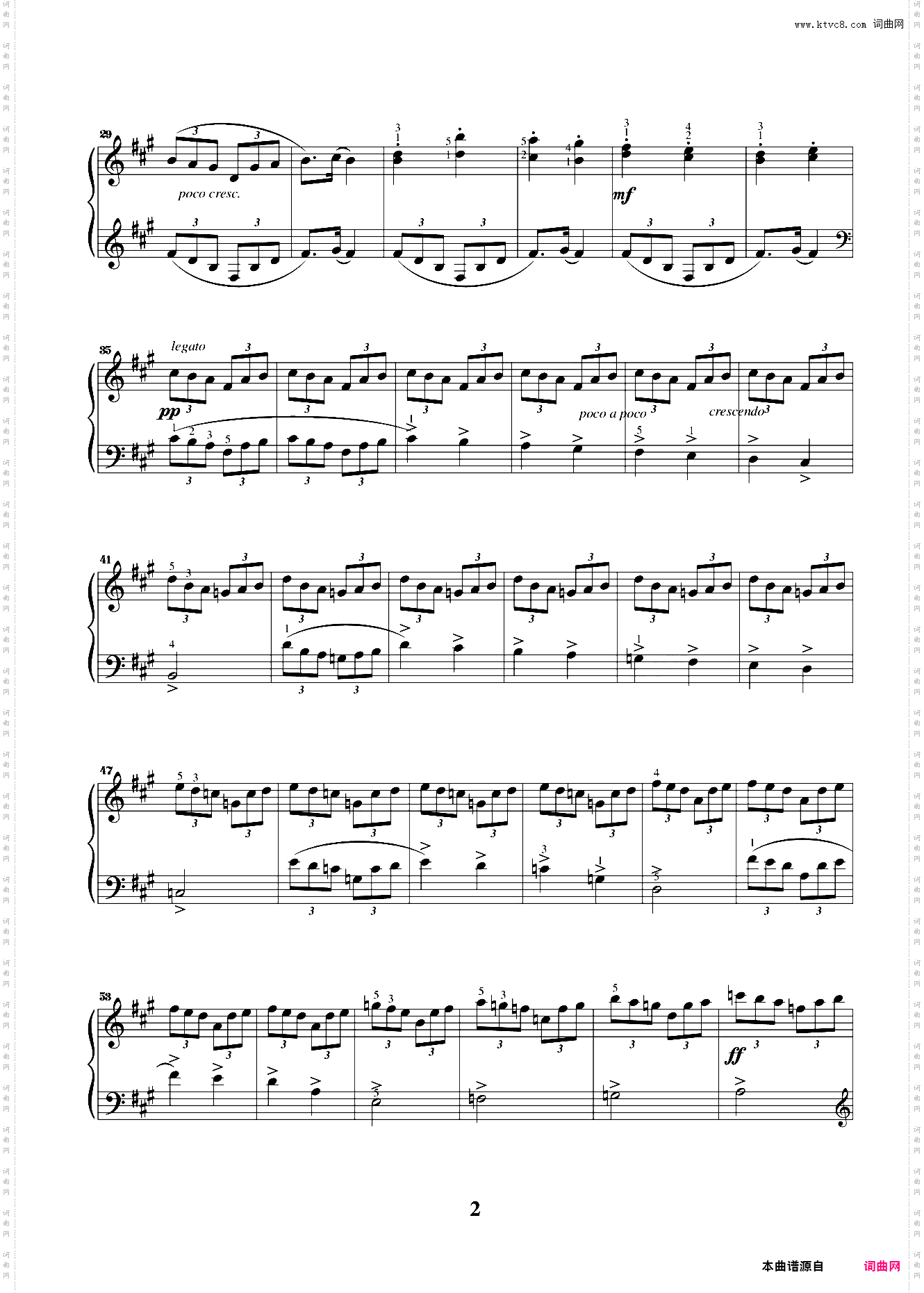 第五级01A大调练习曲
