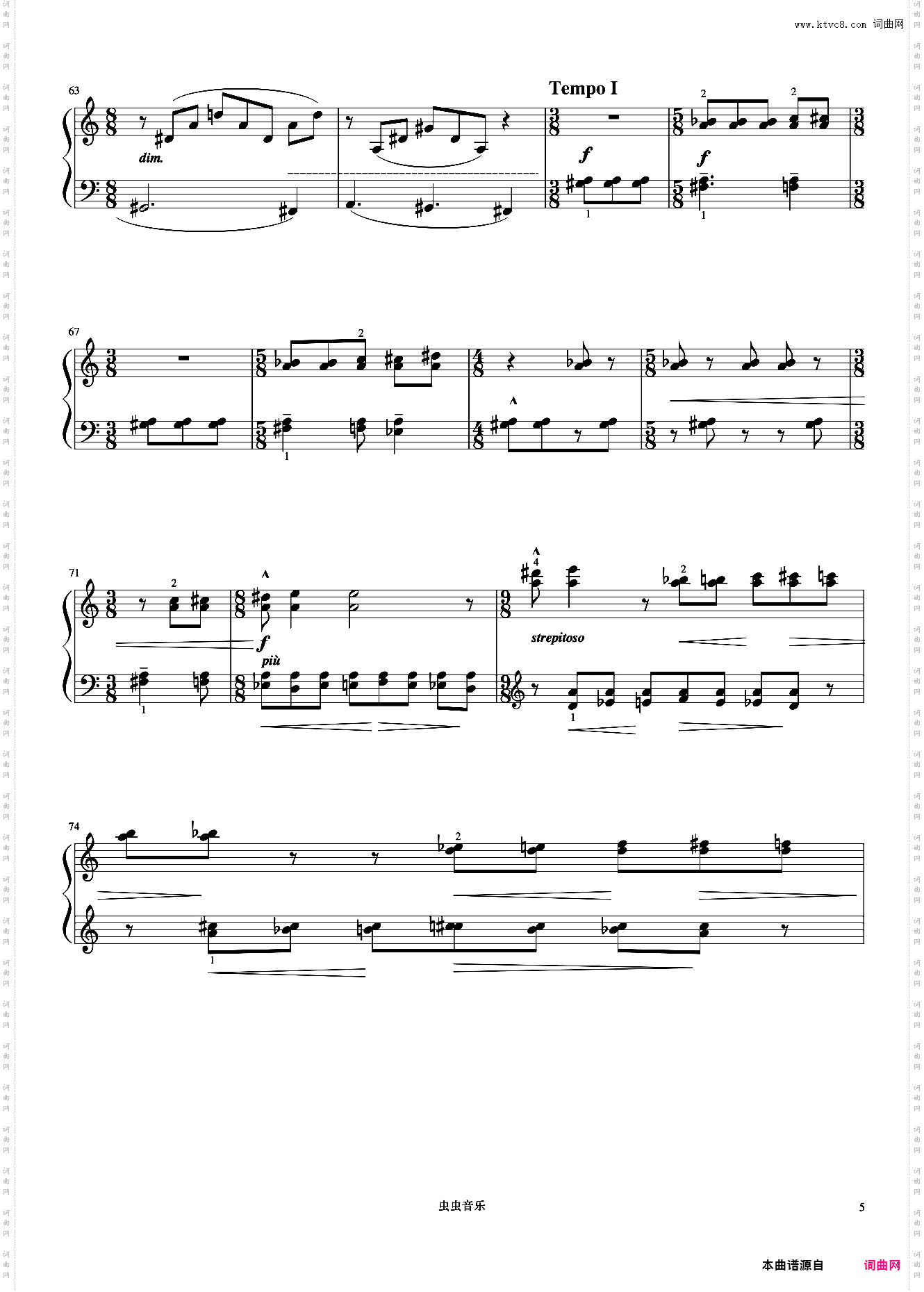 自由变奏《巴托克小宇宙钢琴教程6》