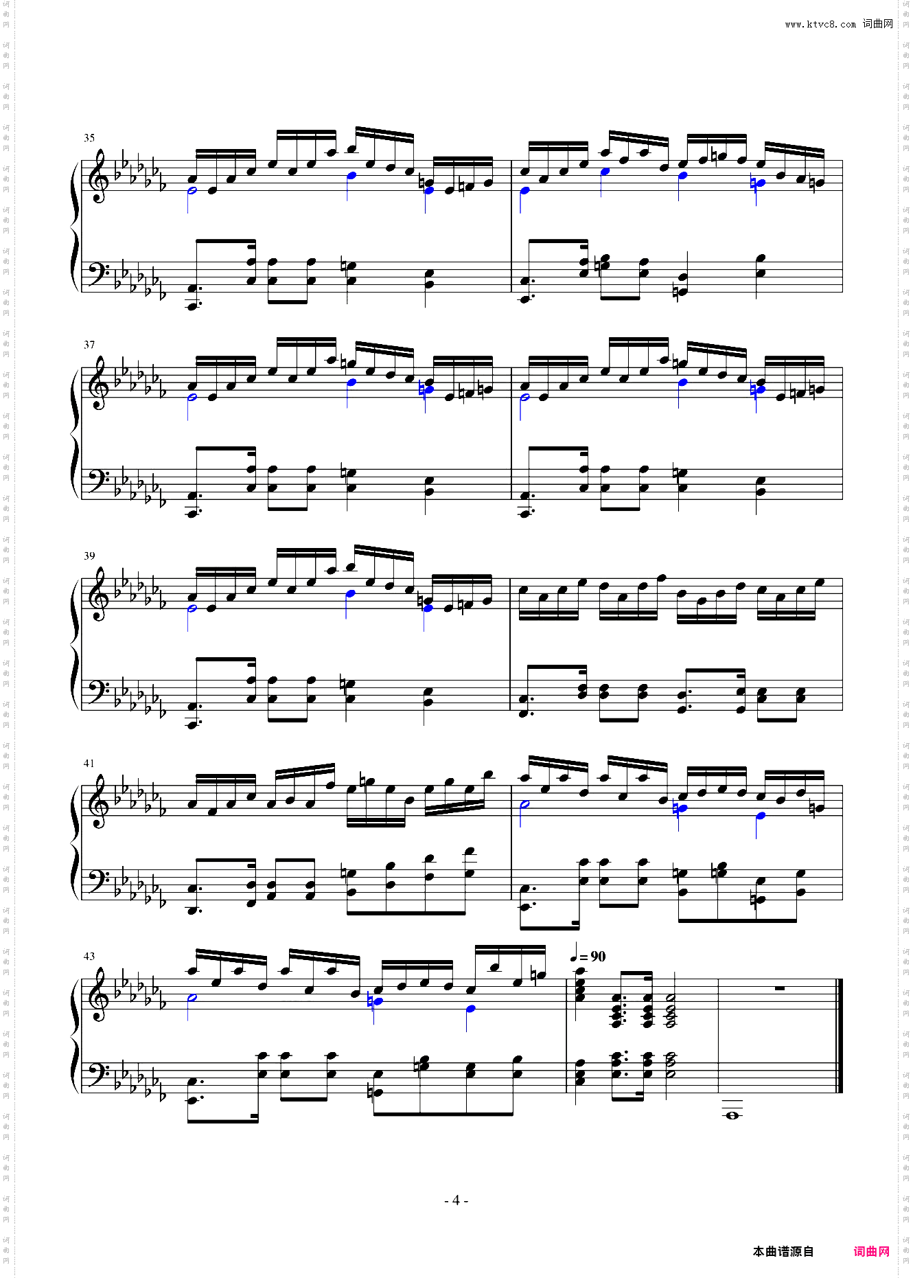 降a小调钢琴曲