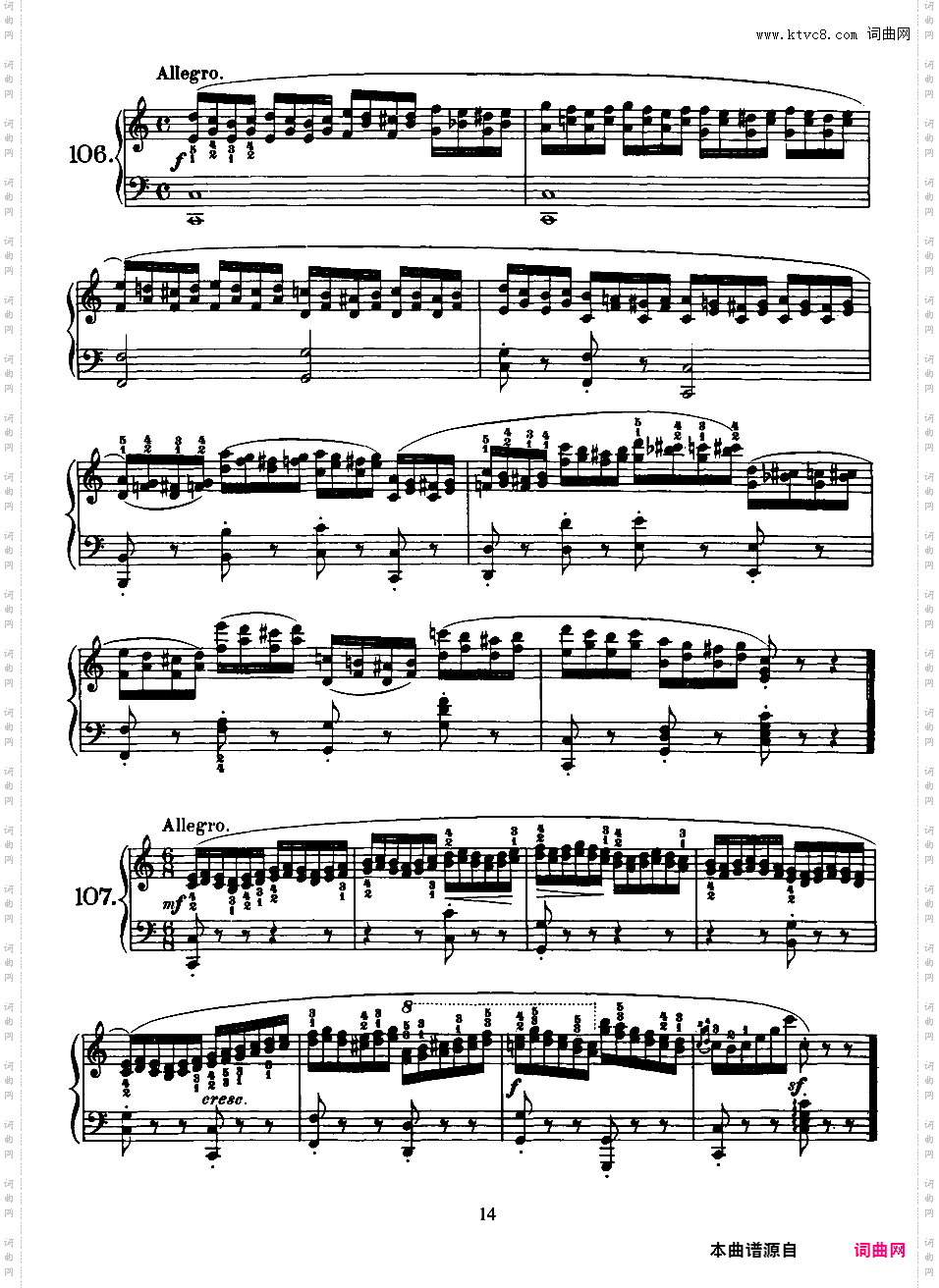 160首八小节练习曲 160 Eight-Measure Exercises Op·821Czerny-op821-160_Exercises_81-160
