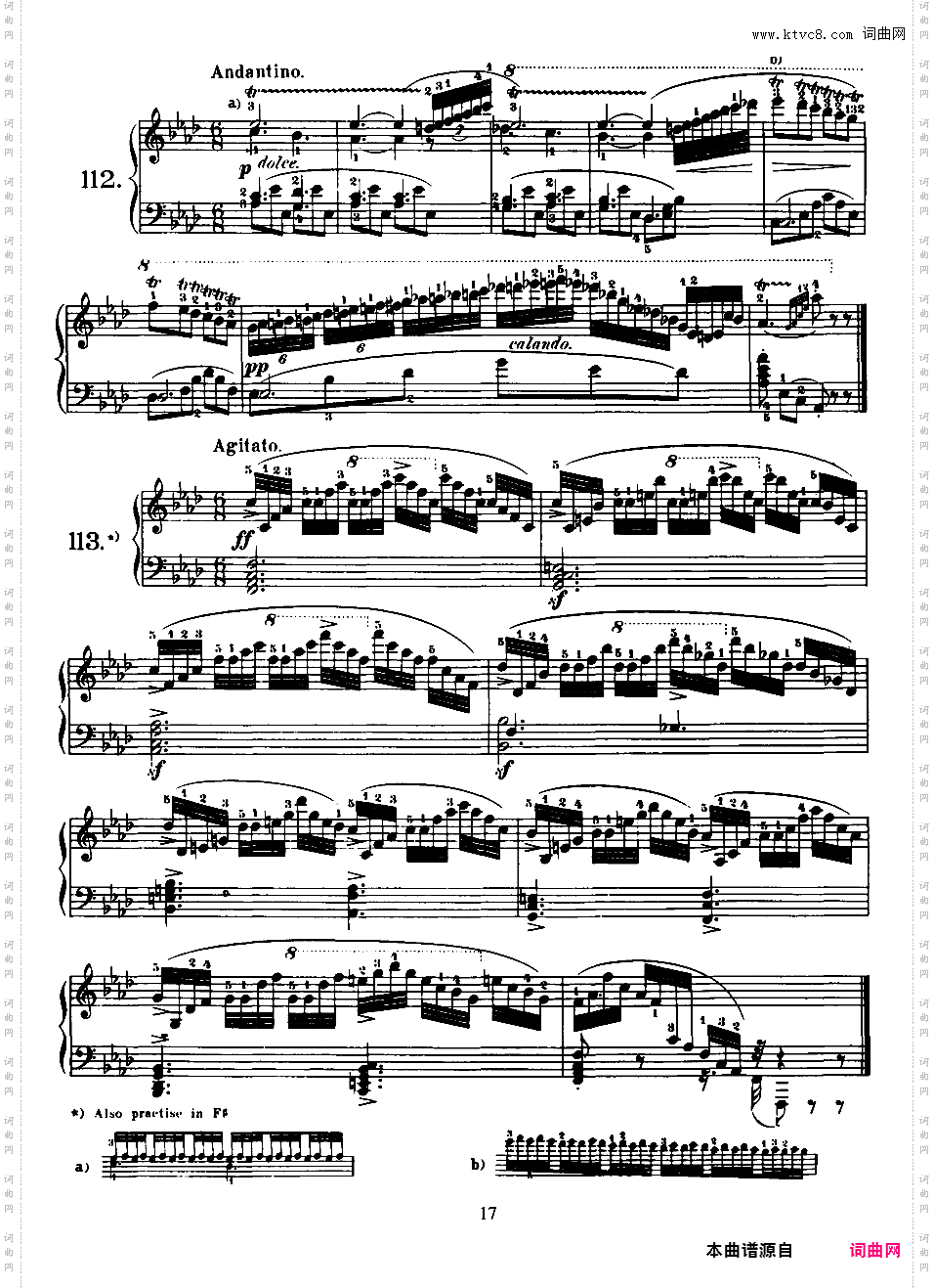 160首八小节练习曲 160 Eight-Measure Exercises Op·821Czerny-op821-160_Exercises_81-160