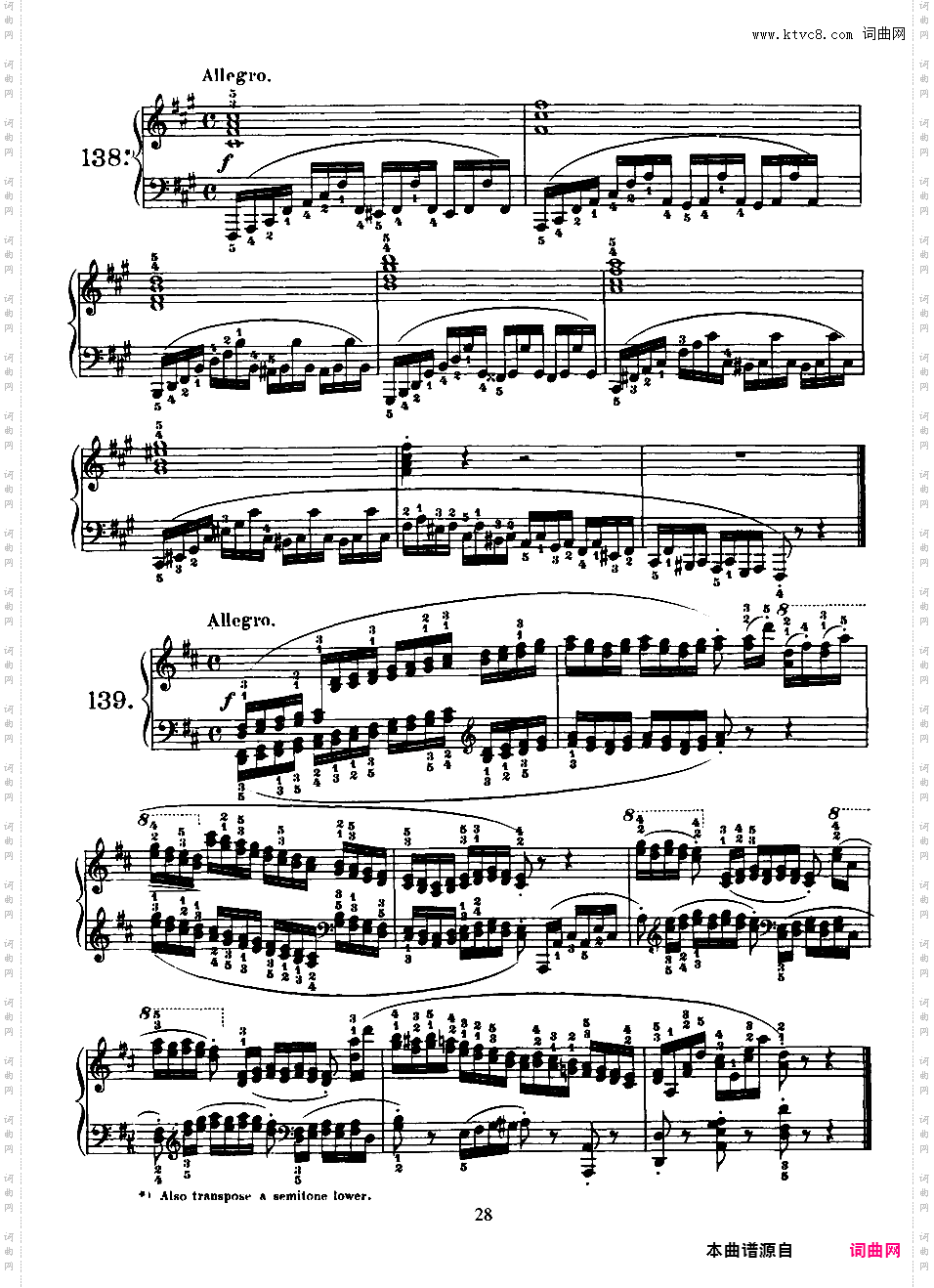 160首八小节练习曲 160 Eight-Measure Exercises Op·821Czerny-op821-160_Exercises_81-160