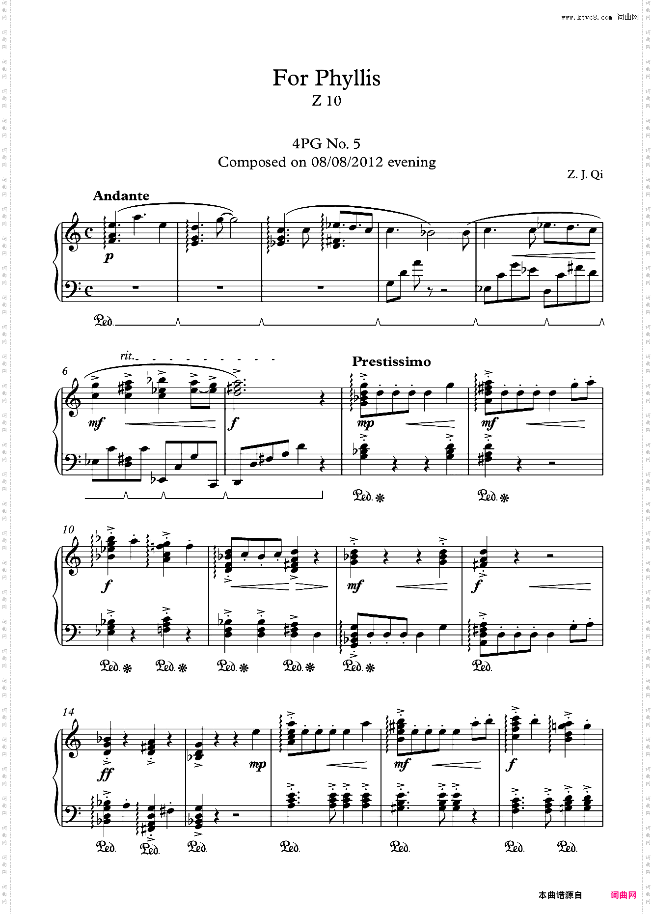 Z10 - For Phyllis 4PG No· 5