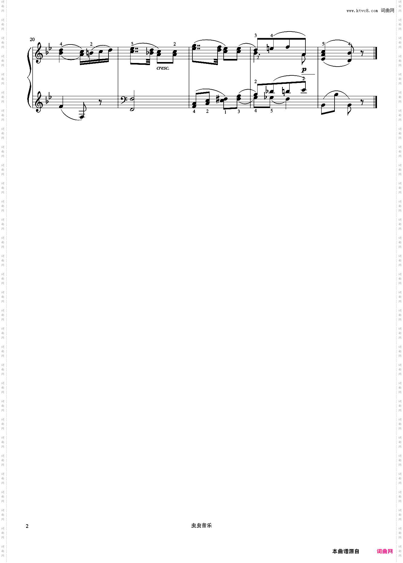 优美的行板《小奏鸣曲集》