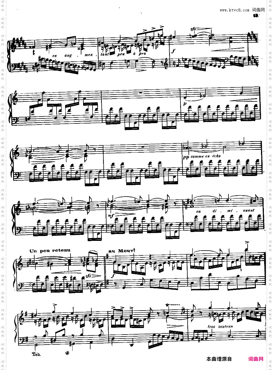 古老的法国童谣幻想曲 Fantaisie sur un Vieil Air de Ronde Francaise Op·99