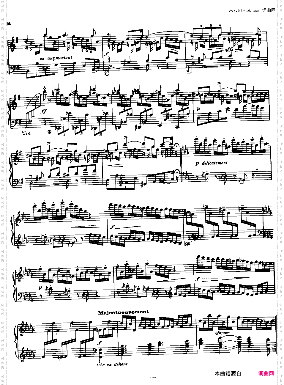古老的法国童谣幻想曲 Fantaisie sur un Vieil Air de Ronde Francaise Op·99