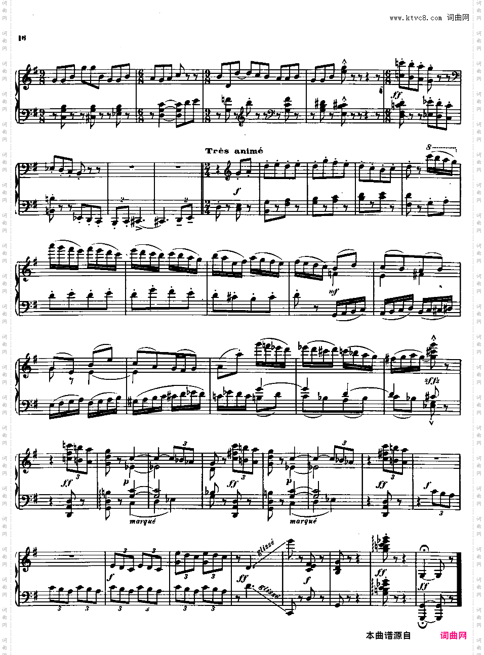 古老的法国童谣幻想曲 Fantaisie sur un Vieil Air de Ronde Francaise Op·99