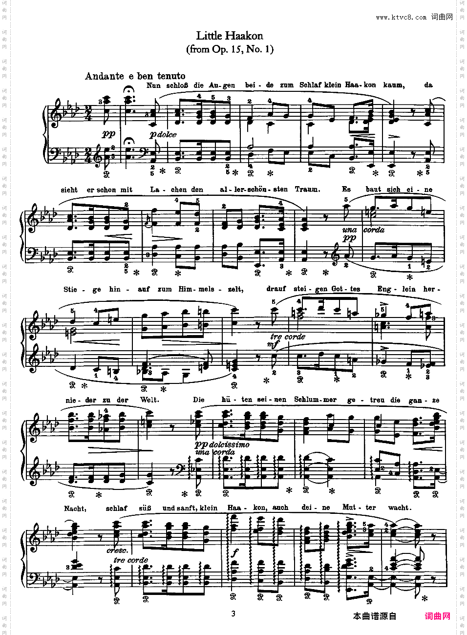 6首歌曲改编曲 6 Piano Transcriptions of Songs Op·41