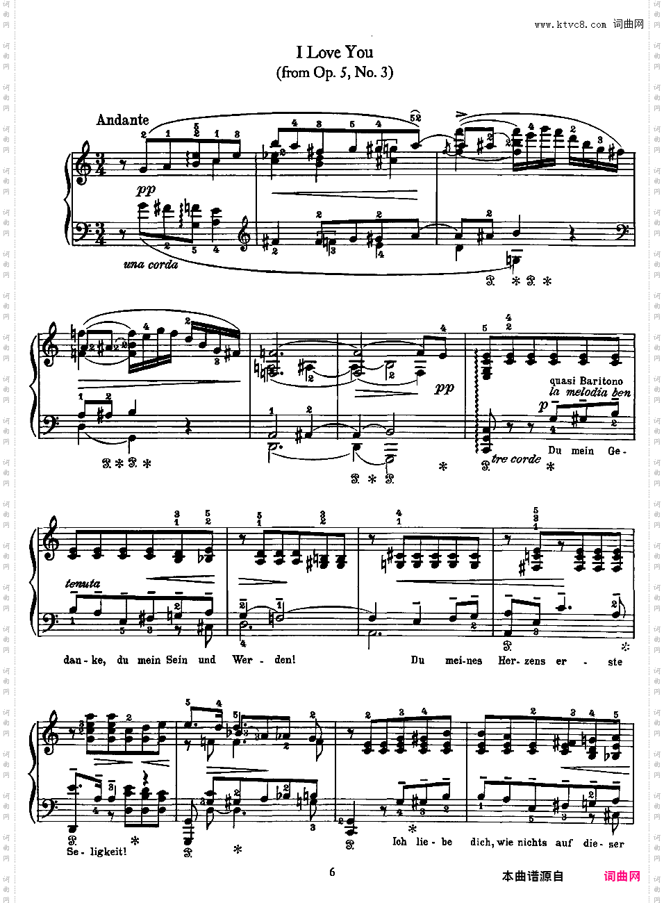 6首歌曲改编曲 6 Piano Transcriptions of Songs Op·41