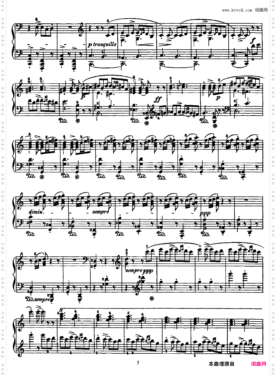 抒情小品集 Lyric Pieces 十卷Grieg op54 Lyric Pieces