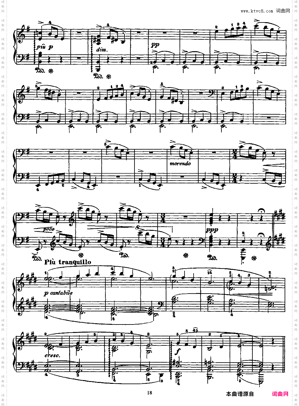 抒情小品集 Lyric Pieces 十卷Grieg op54 Lyric Pieces