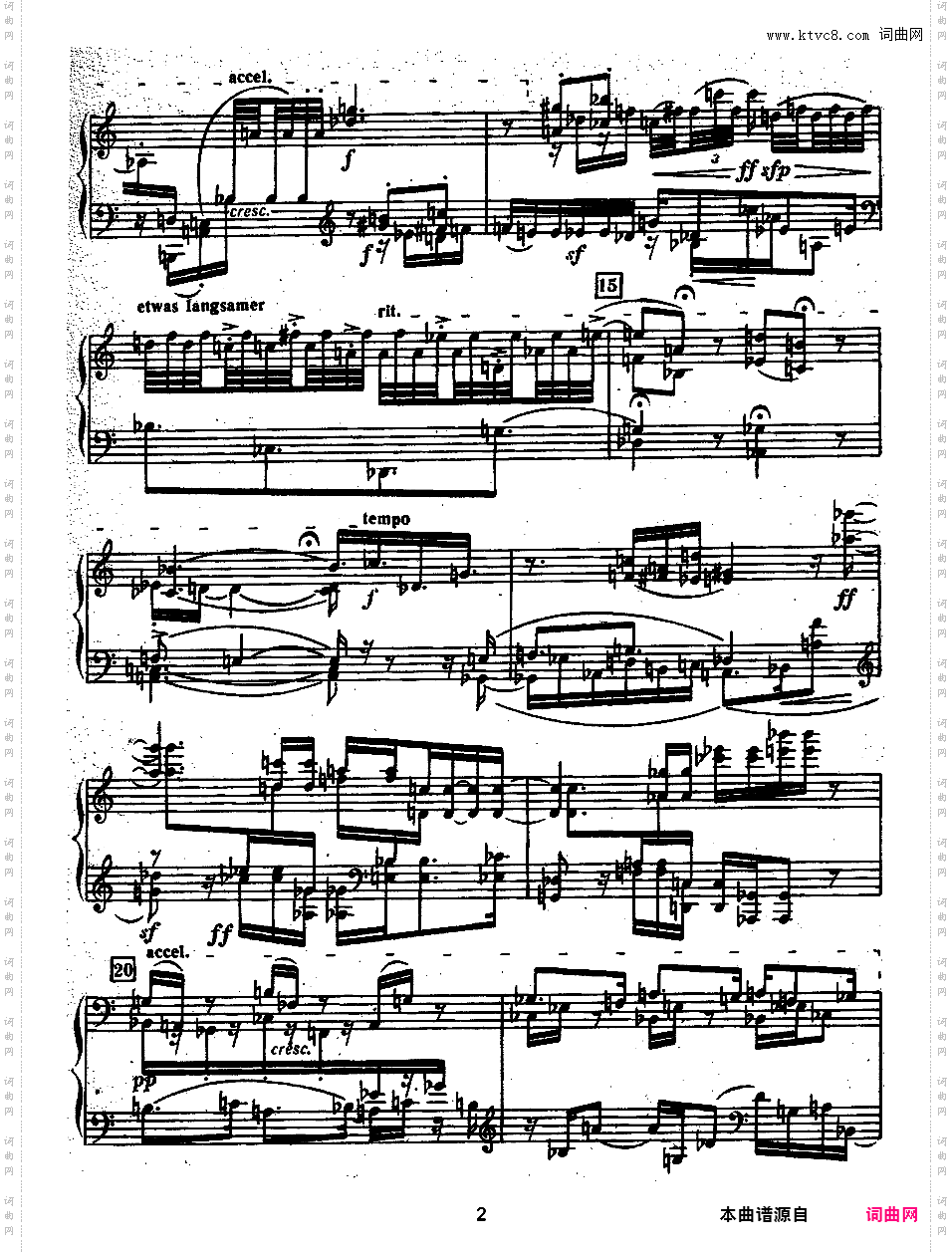 钢琴组曲 Suite for Piano Op·25
