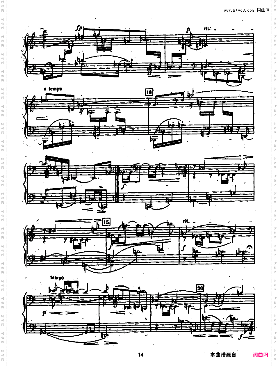 钢琴组曲 Suite for Piano Op·25