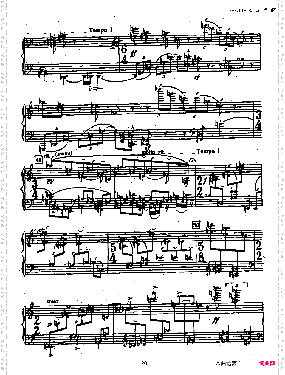 钢琴组曲 Suite for Piano Op·25