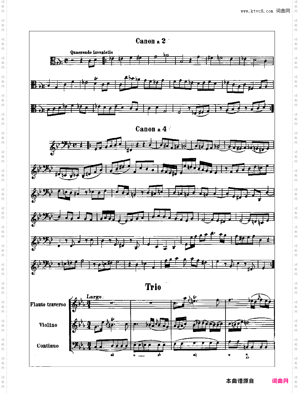 音乐的奉献 The Musical Offering BWV 1079