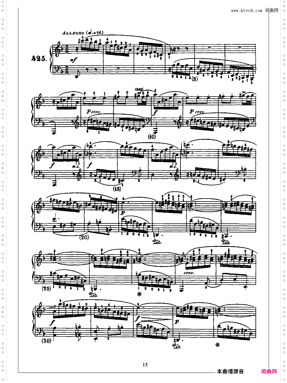 500首钢琴奏鸣曲共33册Scarlatti Sonatas 421-435