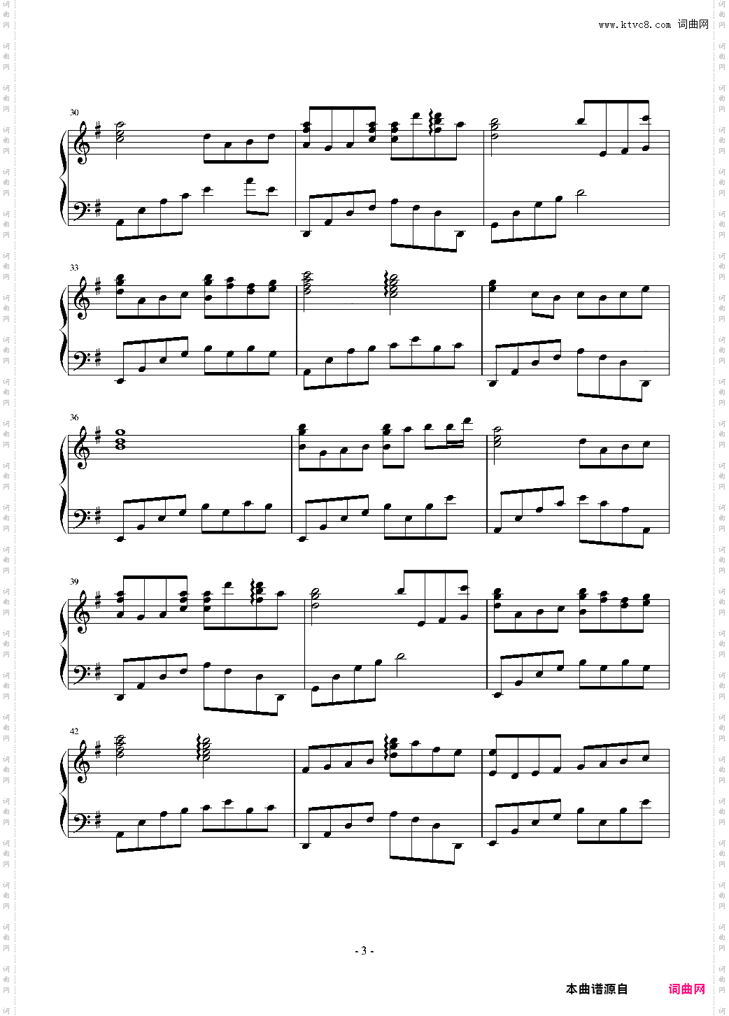 All the notes