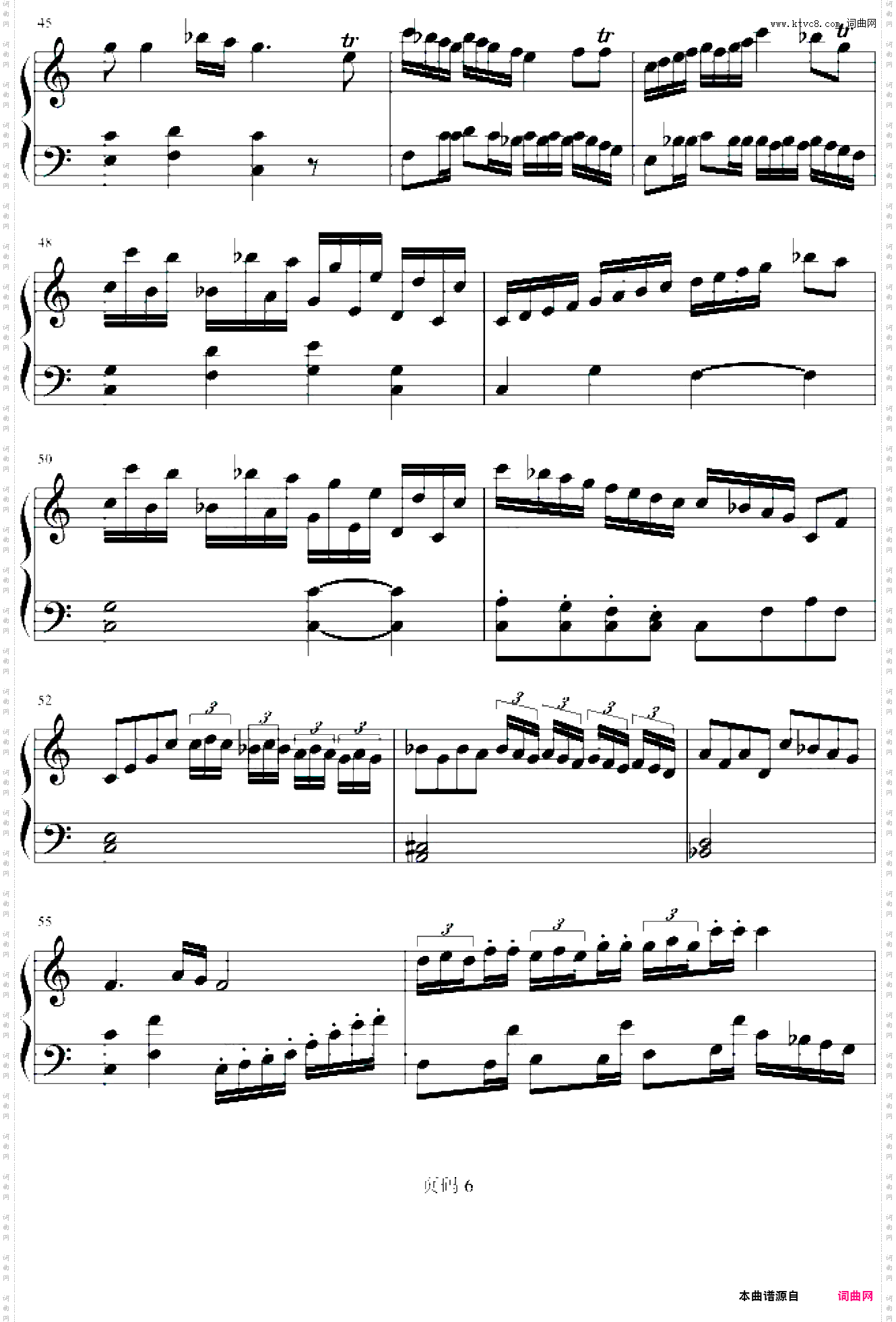 C大调奏鸣曲第一乐章