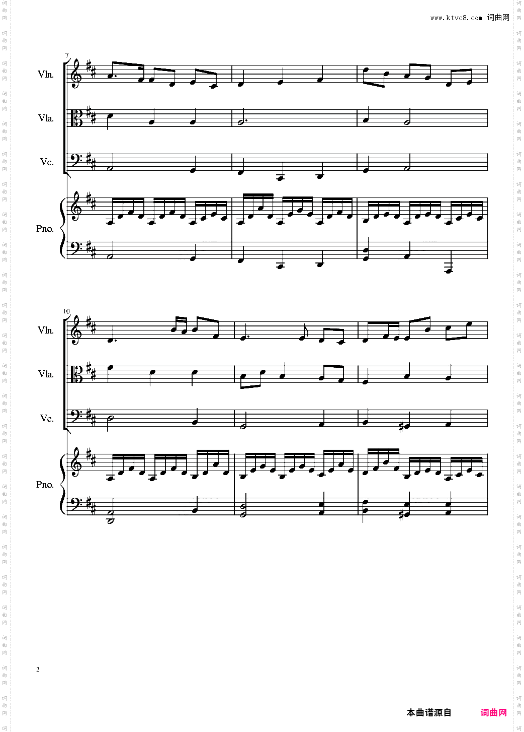 Autumn Song Op·111b