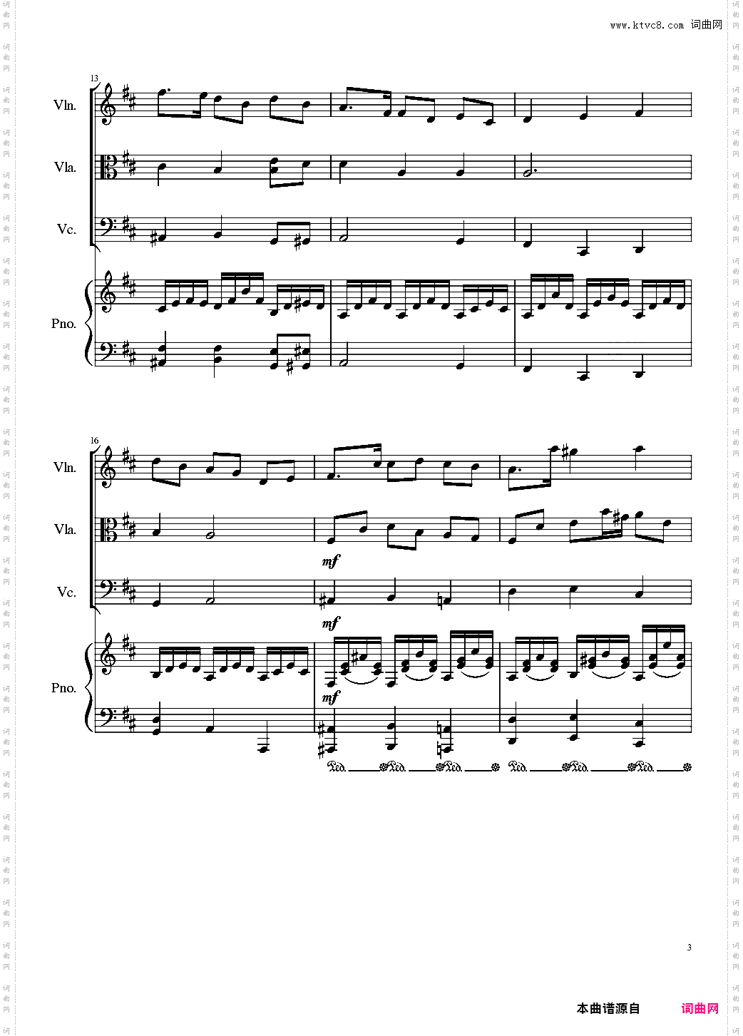 Autumn Song Op·111b