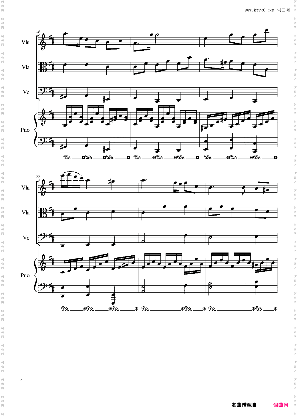 Autumn Song Op·111b