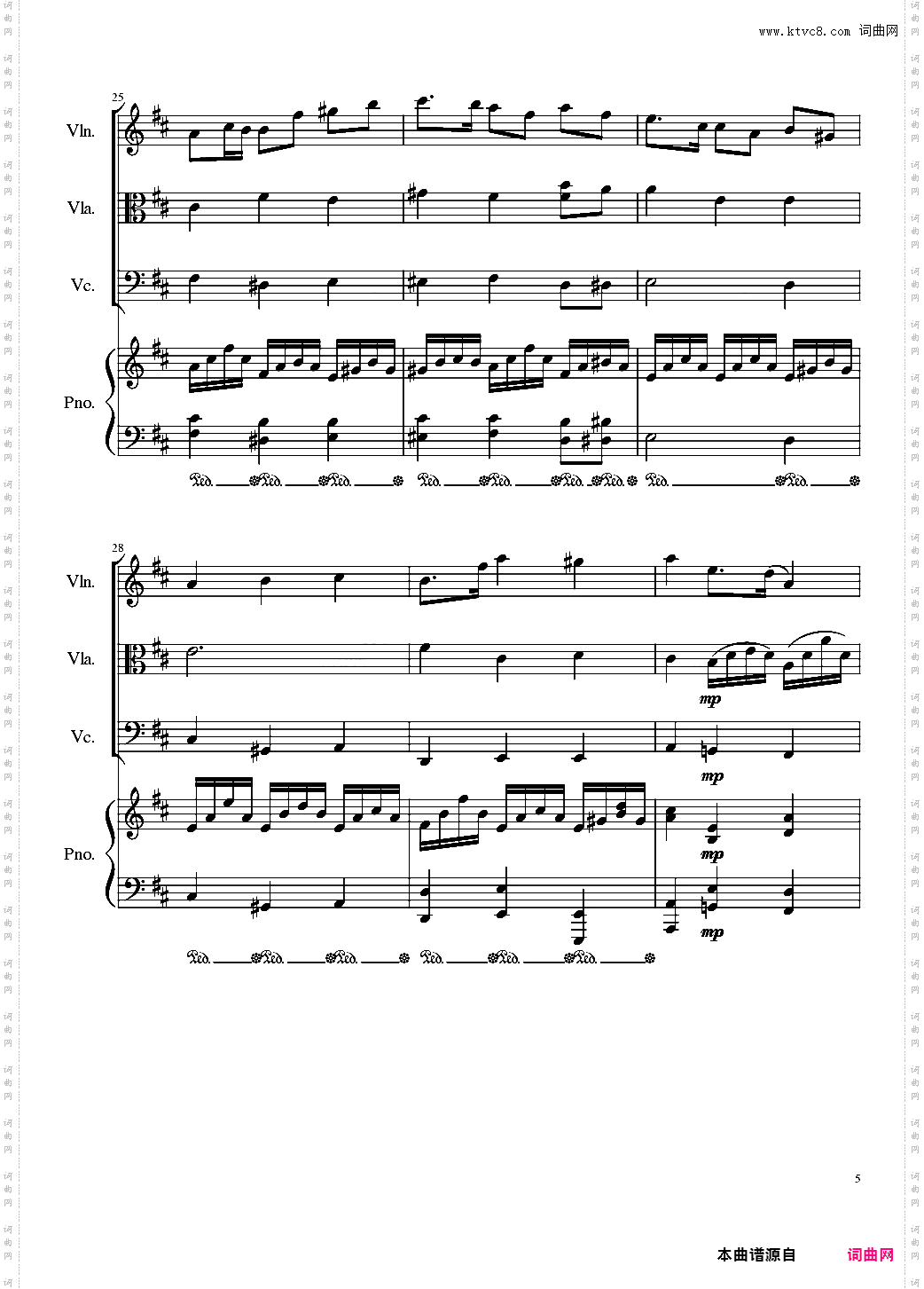 Autumn Song Op·111b